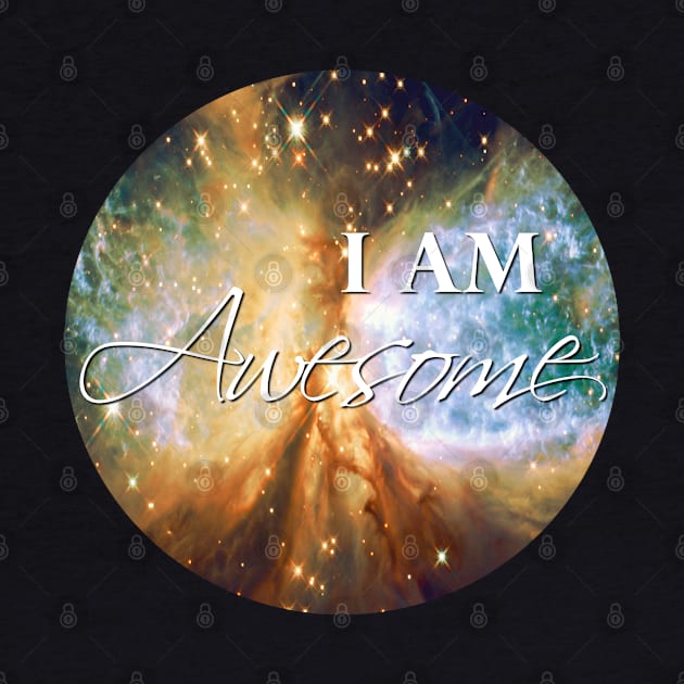 I Am Awesome inspirational affirmation by Bluepress